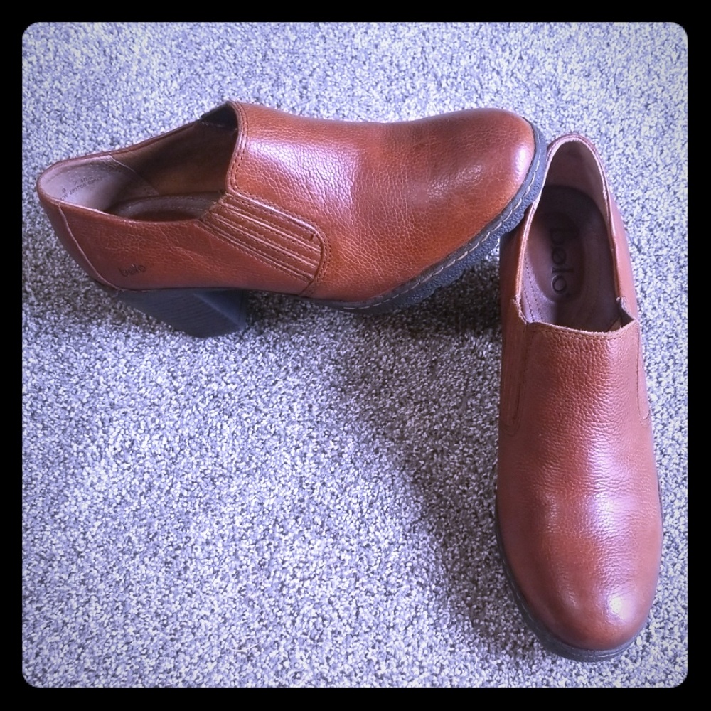 Bolo Women’s Shoes 9 Leather Career Casual Heel